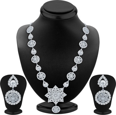 Sukkhi Alloy Rhodium White Jewellery Set(Pack of 1)
