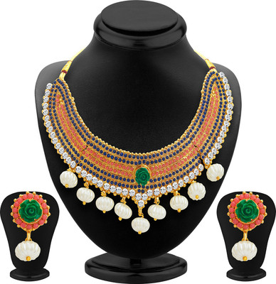 Sukkhi Alloy Gold-plated Multicolor Jewellery Set(Pack of 1)
