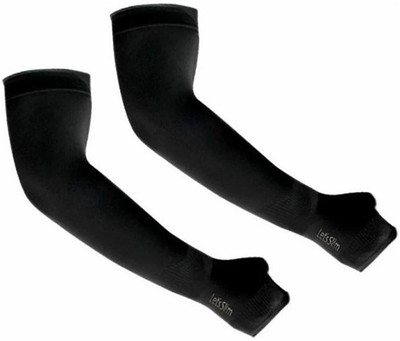Apastra Cotton Arm Sleeve For Boys & Girls(L, Black)