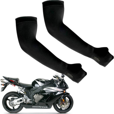 AK Art Cotton Arm Sleeve For Men & Women(XL, Black)