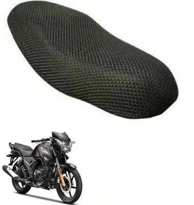 Nrv Creation UNQ-MESH-BSC-A10 Single Bike Seat Cover For TVS Apache RTR 180