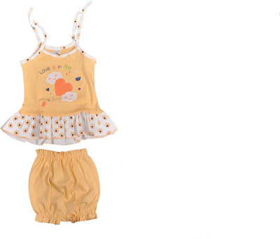 

Hafeela Girls Casual Dress Bloomer(Orange