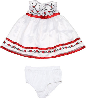 

NautiNati Girls Party(Festive) Camisole Panty(White, Redwhite