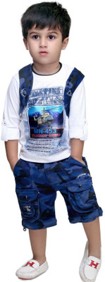 

Bad Boys Boys Casual T-shirt Shorts(Blue)