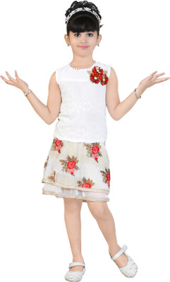 

Golden Girl Girls Party(Festive) Skirt Top(Red