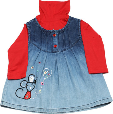 

NautiNati Girls Casual(Blue, Blue-red