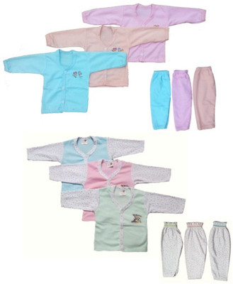 Baby Blossom Boys & Girls Casual Top Pyjama(multicolour)