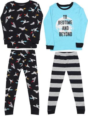 

Carter's Boys Casual T-shirt Pyjama(Black, Pack of 2, Print (969)