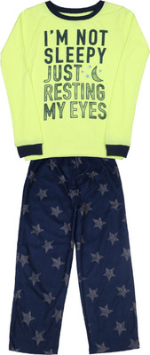 

Carter's Boys Casual T-shirt Pyjama(Dark Blue, Pack of 1, Print (969)