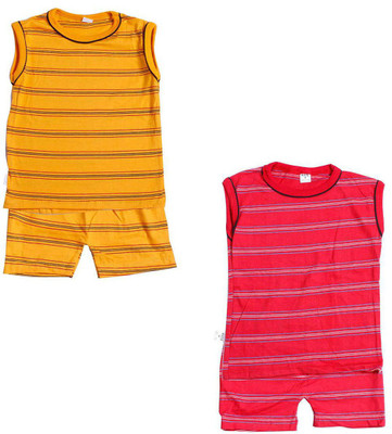 

Indirang Boys Casual Top Shorts(Multicolor
