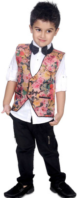 

Bad Boys Boys Party(Festive) Shirt Pant(White), Multi