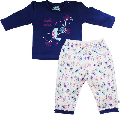 

FS Mini Klub Girls Casual Top Pant(Multicolor, Multi