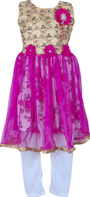 

Retaaz Girls Kurta and Leggings Set(Pink Pack of 1