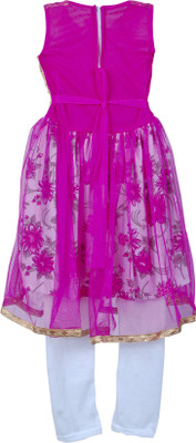 

Retaaz Girls Kurta and Leggings Set(Pink Pack of 1
