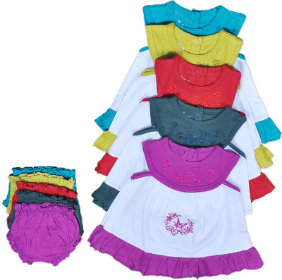 

Hafeela Girls Casual Dress Panty(Multicolor, Multicolour