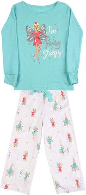 

Carter's Girls Casual T-shirt Pyjama(White, Print (969)
