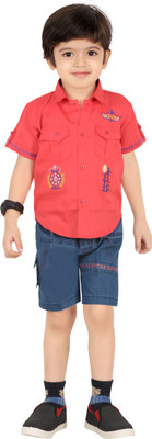

Kiddy Boys Party(Festive) Dress Shirt, Pant(Multicolor, Pink