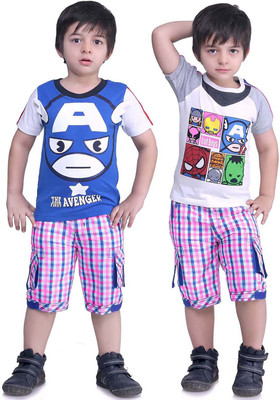 

Bad Boys Boys Casual T-shirt Shorts(Pink)