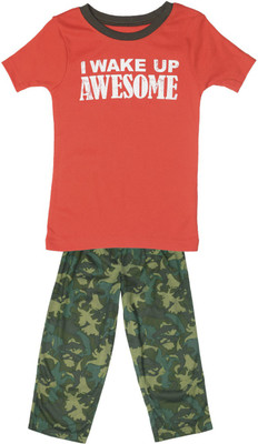 

Carter's Boys Casual T-shirt Pyjama(Dark Green, Pack of 1, Print (969)