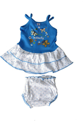 

Hafeela Girls Casual Dress Panty(Blue