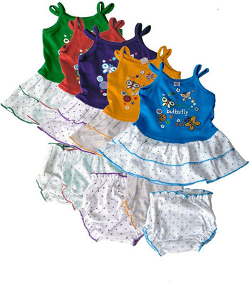 

Hafeela Girls Casual Dress Panty(Multicolor, Multicolour