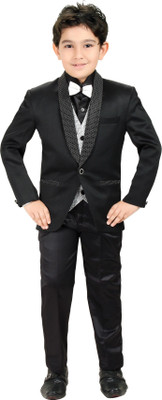 

Kute Kids Boys Party(Festive) Coat Trouser(Black