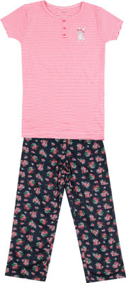 

Carter's Girls Casual Top Pyjama(Multicolor, Print (969)