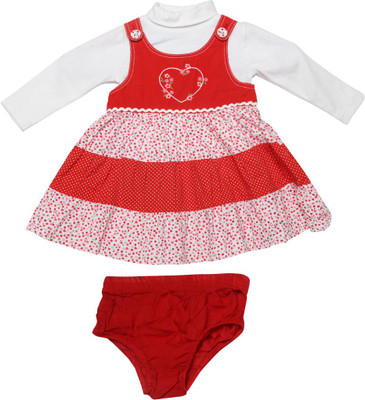 

NautiNati Girls Casual(White, Red