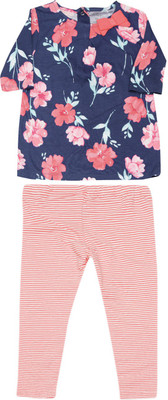 Carter's Girls Casual Top Pyjama(Blue, Print (969)