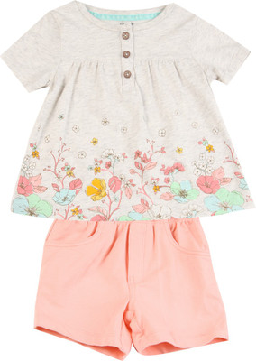 

Carter's Girls Casual Top Shorts(Grey, Pink (650)