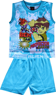 ELK Boys Casual T-shirt Trouser(Blue) available at flipkart for Rs.290