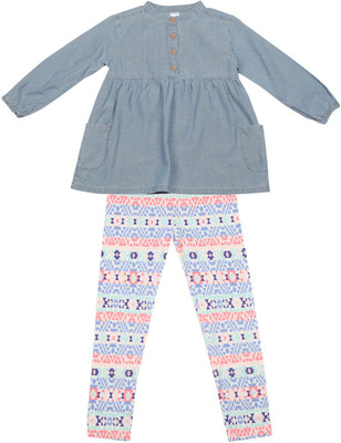 

Carter's Girls Casual Top Jegging(Multicolor, Pack of 1, Denim (463)