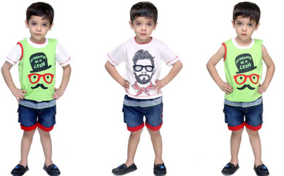 

Bad Boys Boys Casual T-shirt Shorts(Green)