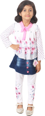 

Gungun Fashion Girls Casual Top Pyjama(White), Rani