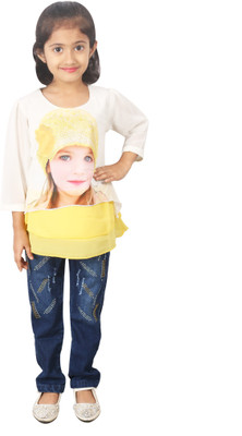 

Gungun Fashion Girls Party(Festive) Top Jeans(Yellow), Lemon
