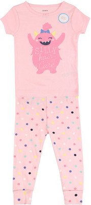 

Carter's Girls Casual Top Pyjama(Blue, Print (969)