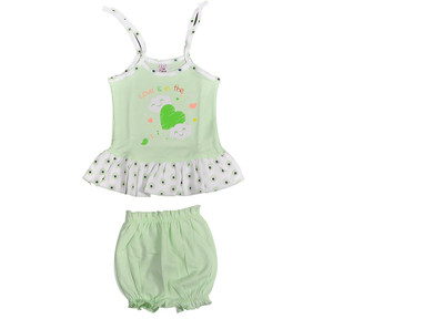 

Hafeela Girls Casual Dress Bloomer(Green
