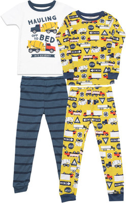 

Carter's Boys Casual T-shirt Pyjama(White, Pack of 2, Print (969)