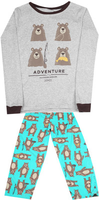 

Carter's Boys Casual T-shirt Pyjama(Grey, Pack of 1, Print (969)