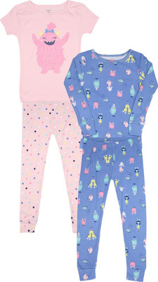 

Carter's Girls Casual Top Pyjama(Blue, Print (969)