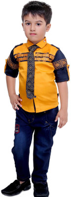 

Bad Boys Boys Casual Shirt Jeans(Yellow)