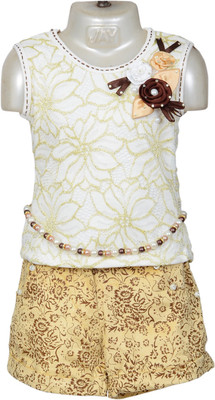 

Kid n Kids Girls Party(Festive) Top Shorts(Multicolor, Multi