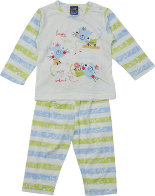

Lilliput Girls Casual T-shirt Pant(Blue, Blue light