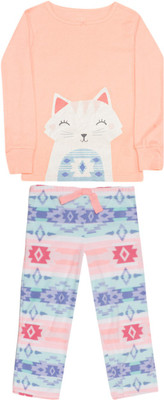 

Carter's Girls Casual Top Pyjama(Orange, Pack of 1, Print (969)