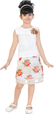 

Golden Girl Girls Party(Festive) Skirt Top(Orange, Peach