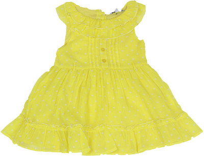 NautiNati Girls Casual Top Shorts(Yellow