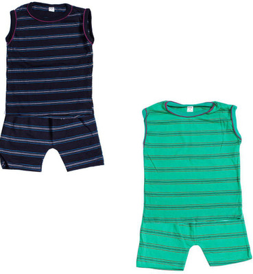 

Indirang Boys Casual Top Shorts(Multicolor