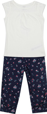 

Carter's Girls Casual Top Pyjama(White, Pack of 1, Ivory (153)