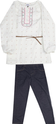 

Carter's Girls Casual Top Shorts(White, Pack of 1, Ivory (153)