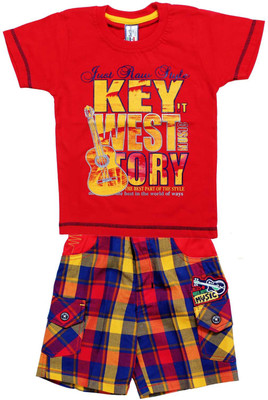 

Bad Boys Boys Casual T-shirt Shorts(Red)